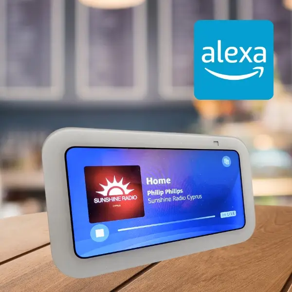 Sunshine Radio playing on Amazon Alexa Show 5